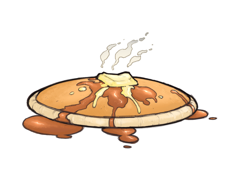 Syrup Saga Pancake Logo